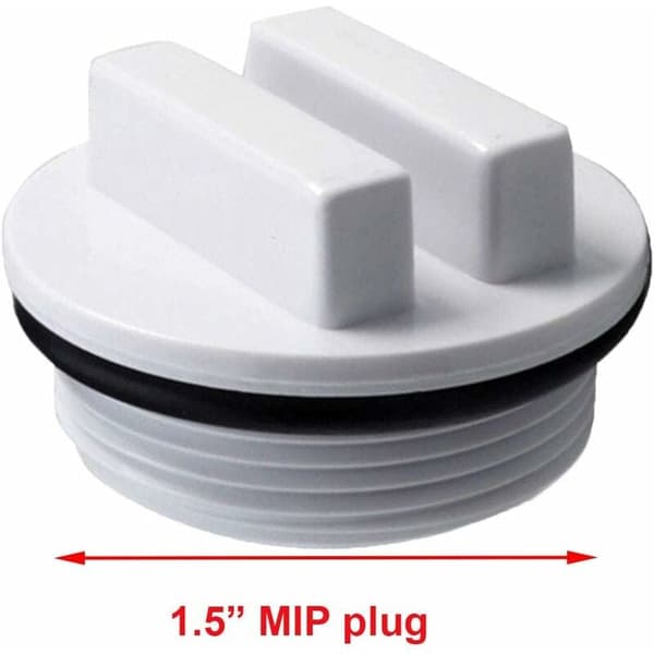 Vinteriseringsprop og poolfilter SP1022C med O-ring til vinterisering af pools i vintersæsonen og til de fleste Hayward Pentair poolfiltre (2 stk.)