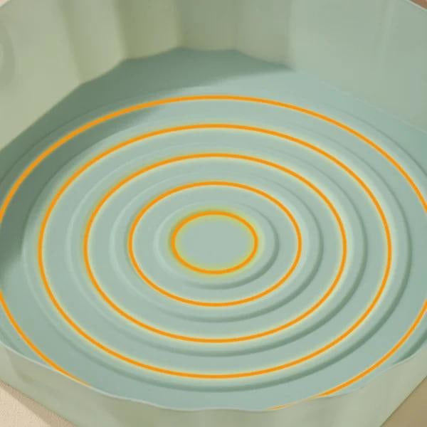 Airfryer Silikonform - Korg för airfryer Turkos Turquoise Tjock (100g)