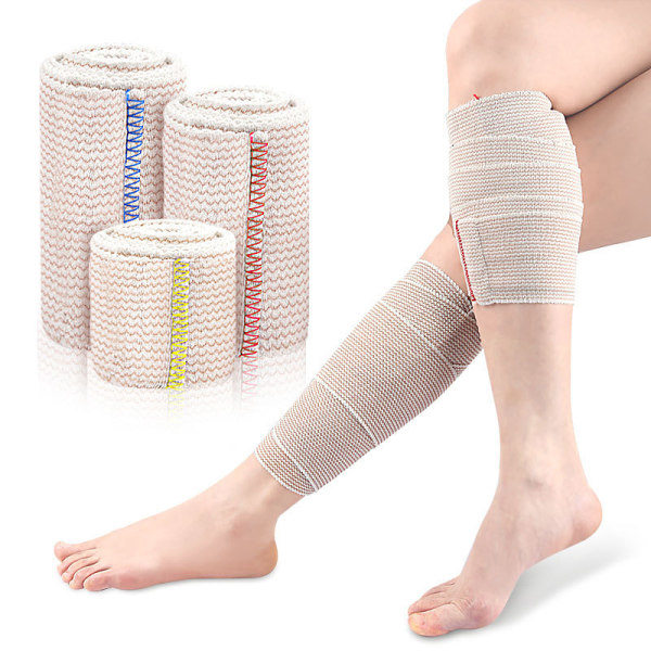 IC Itsekiinnittyvä elastinen side Lihasteippi Sormen s Kääre Side Sininen 10CM