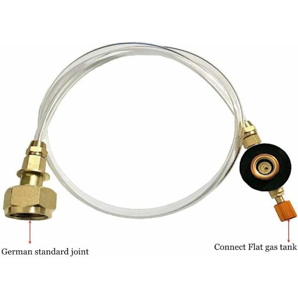 Propan Adapter Slange Konverter Erstatningsslange Kobles til Utendørs Camping Gasskomfyr Propanflaske Adapter