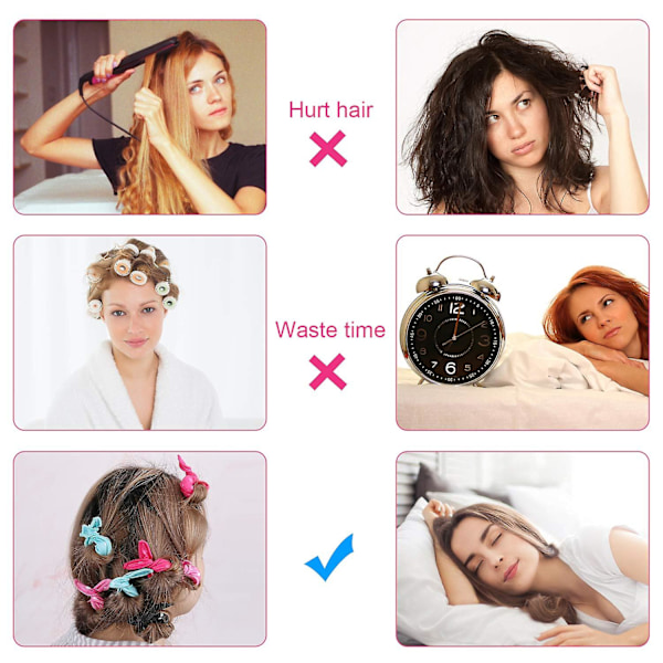 Sov-in No Heat Curlers - Diy Hair Rollers (12 st)