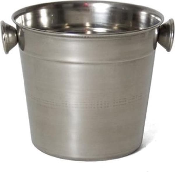 Elegant 10 cm spand i rustfrit stål - perfekt til opbevaring af vin under middagen.