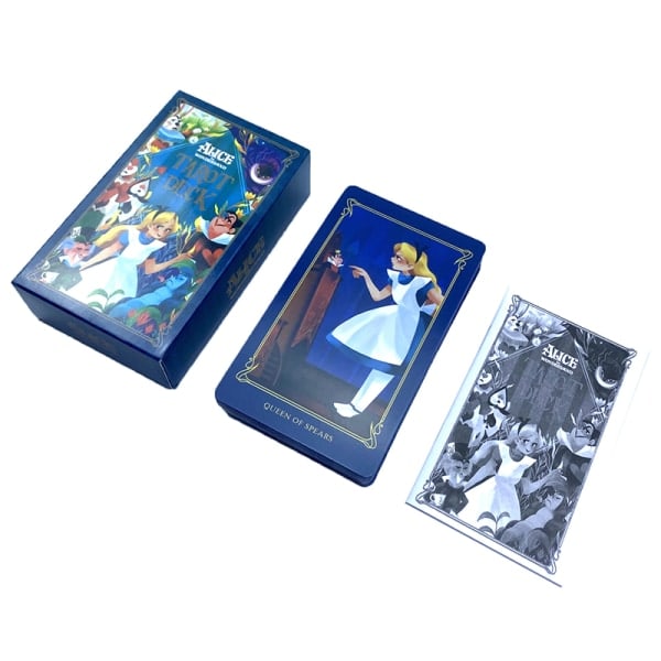 IC 12*7cm Alice i Underlandet Tarotkort Familjespel Ödes-Di