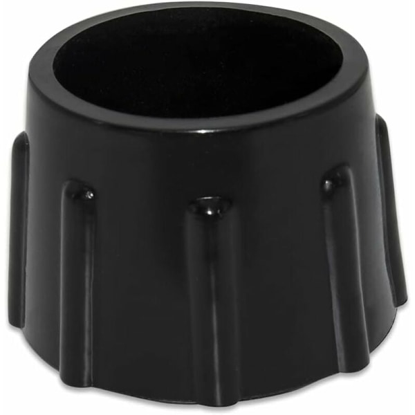 Set med 4 halkfria golvskydd av syntetiskt gummi för runda möbler, diameter 35 mm, 3,5 cm, svart