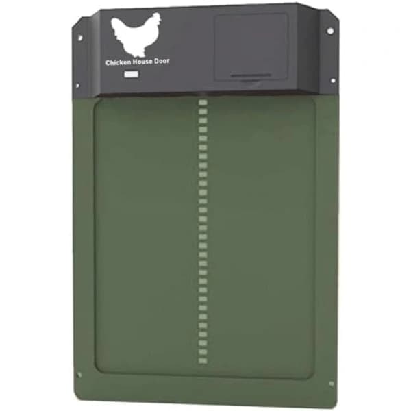 ChickenGuard Premium Automatic Chicken Coop Door, Automatic Coop Door, Automatic Chicken Door, Chicken Coop (Green)