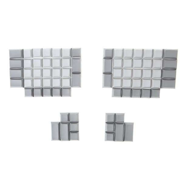 76 kappaletta PBT Blank Keycap DSA-profiili Gaming Keycap Ergodox Key Button Keyc White