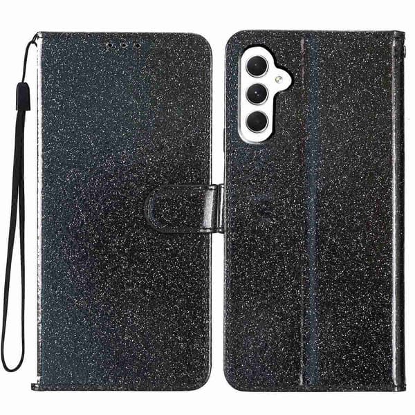 Glitter Puder Flip Läder Telefonfodral For Samsung Galaxy A36 5G