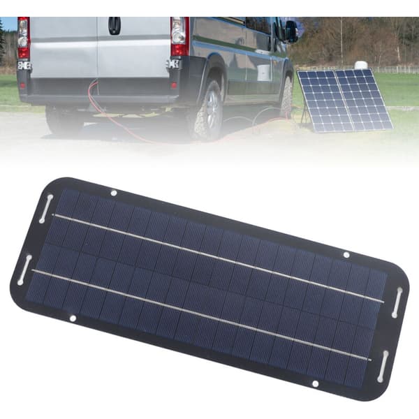 6W 18V Fleksibelt Solcellepanel Lader Oppladbar Bærbar Solcellepanel Billader med Kontroller, DUBUNS