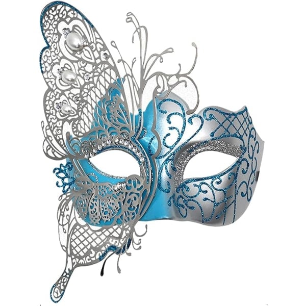 IC Set för par, romerska grekiska masker för män, venetiansk mask för kvinnor för Halloween Mardi Gras