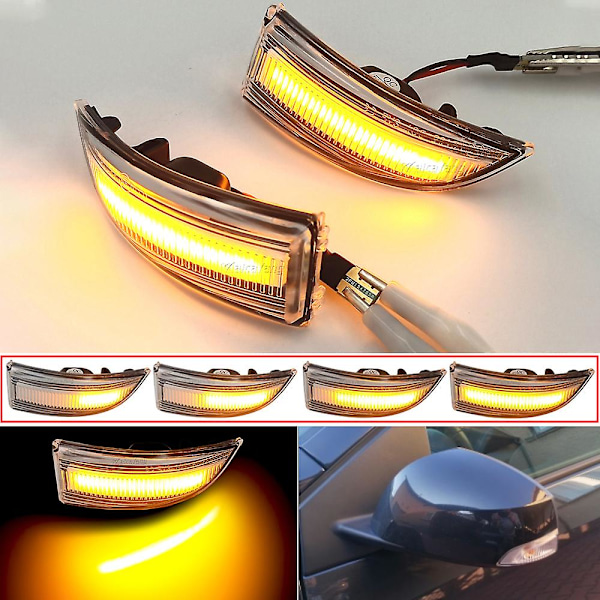 För Renault Megane 3 MK3 III RS 2008-2016 BZ KZ DZ Dynamisk Blinkers Indikator Spegel Blinkers Bil Ljus Signal