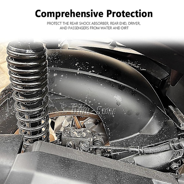 Nyt bagskærm til Yamaha X-max300 Xmax300 Abs Fairing Fenderrear Extender Extension X-max 300 Xmax 300 2018 - 2023 2022 2021