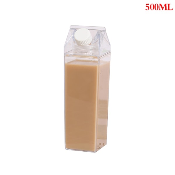 IC 500ml/1000ml Mælkekarton Vandflaske Transparent plastporta S