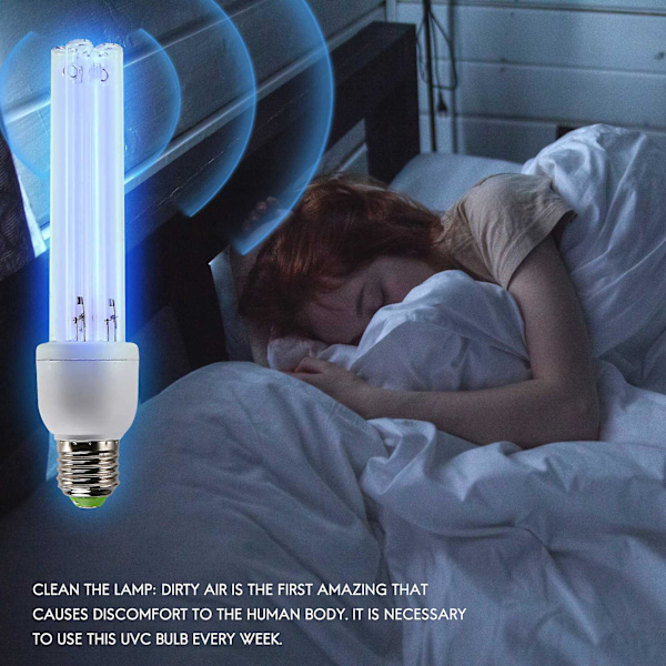 E27 Ultravioletti UV-valaisinputki Desinfiointikammio Germisidilamppu 15W UV-lamppu 220V