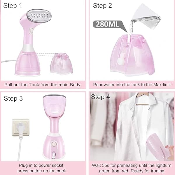 Garment Steamer, Portable Garment Steamer 1500W 350ML Iron Handheld