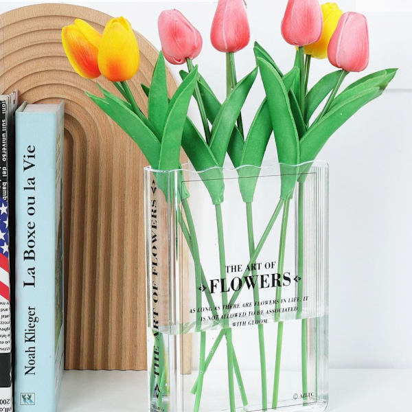 Bog Blomstervase Bogform Vase SORT sort black