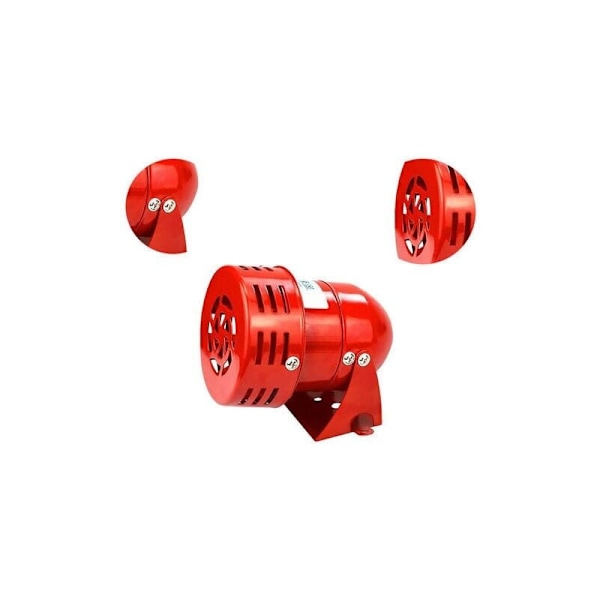 Siren Alarm 220V Kraftfull Utomhussiren Alarm 120dB Röd Motor Tråd Metall Siren Horn Industri Båt Alarm Ruikalucky..DEBUNS