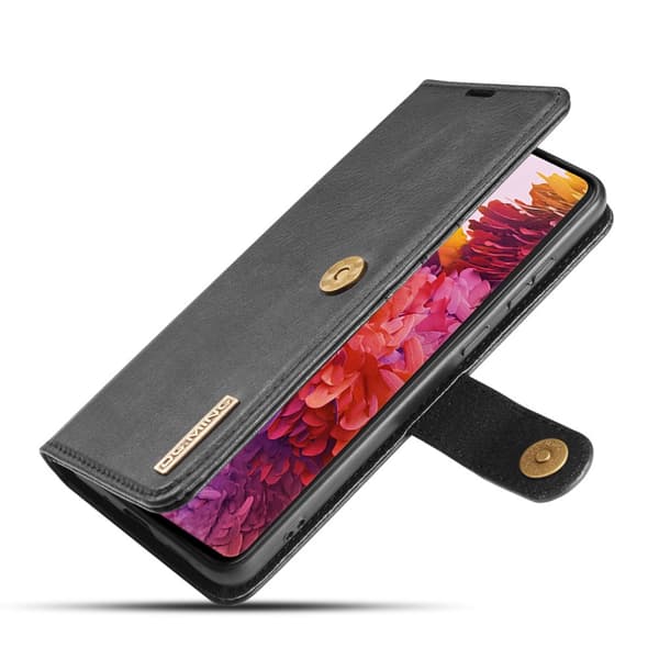 DG.MING 2-in-1 magneettilompakko Samsung Galaxy S20 FE musta