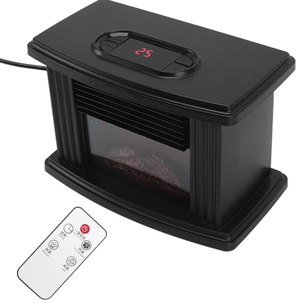 Elektrisk spisvärmare Liten Mini Tyst Stilren Bordsmodell Elektrisk Element för Sovrum Kontor EU-kontakt 220V
