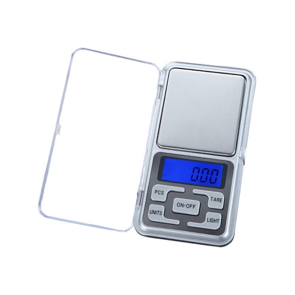 Digital lommevægt til smykker, milligramvægt, høj præcision 1,1 lb / 500 g (0,01 g) genladning til smykker og ædelstene, lille elektronisk vægt