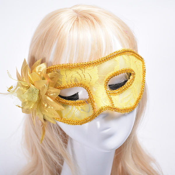 Partymaske Halloweenmaske BLÅ Blå Blue