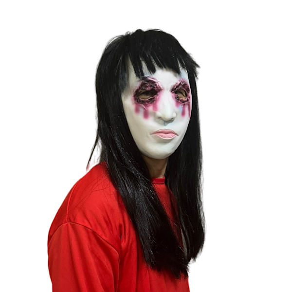 Spökhusmanuskript dödar NPC män och kvinnor mask huvudbonad Halloween rumsflykt spökhus skräckkostym MJ51 S