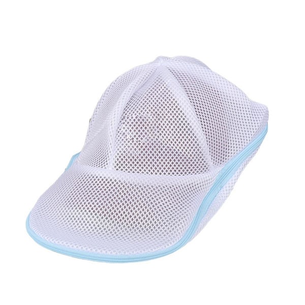 Enkel hattvaskbeskytter Baseball Cap Cleaner Vaskeripose Vask hattpose Vaskemaskin Mesh Bag Ny 2 stk