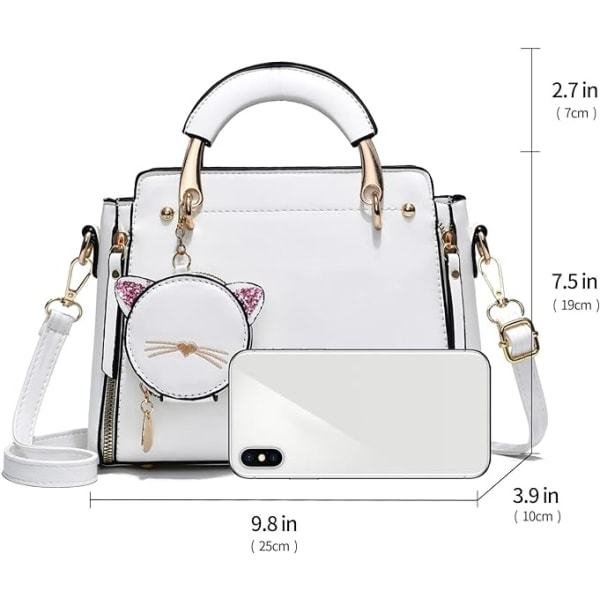 IC Motebager og håndvesker for damer, topphåndtak i lær, skuldervesker, crossbody-vesker, små vesker