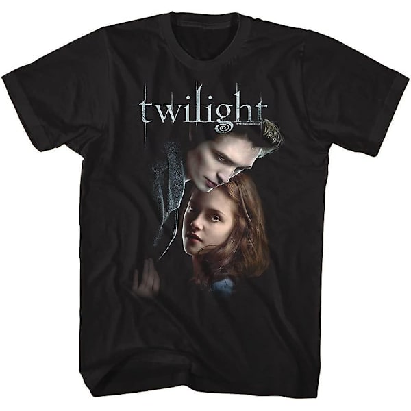 Twilight T-paita Ed ja Bella Aikuisille Lyhythihainen T-paita Twilight Elokuvat Grafiikka T-paidat Musta Black XL