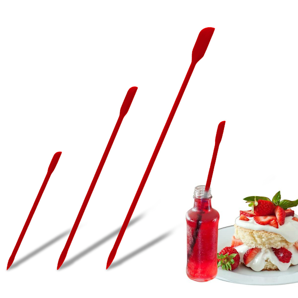 Xuanjun nyt silikone-sæt serie sæt grillbørste smørskraber temperaturresistent og tåler opvaskemaskine Red 3-piece set