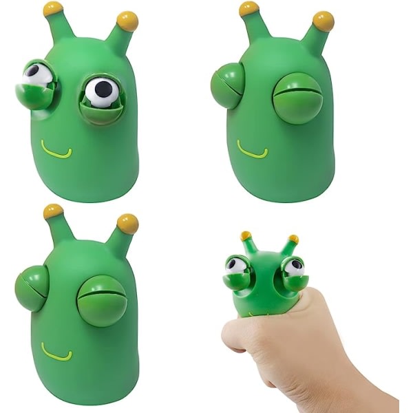 3-pack Klämleksaker, söta Pop Eyes Stress Reliever Leksaker, Desk Squ