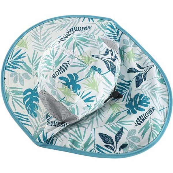 IC Baby Toddler Barn Solhatt Bred Skygge UPF50+ Fiskehatt med Hakestropp