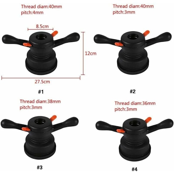 Dækbalanceværktøj Hjulafbalancer Hurtigt Dækskifte Værktøj (Størrelse: 1 40mm/4mm)