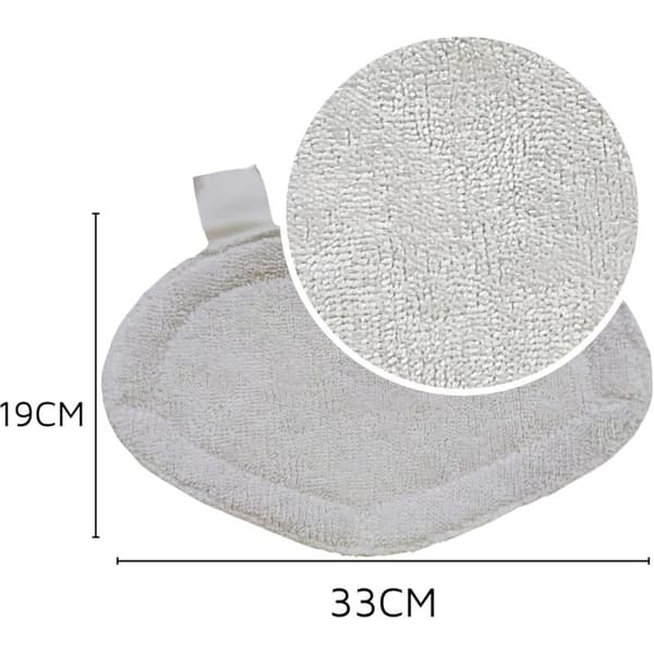Gjenbrukbare mikrofiber erstatningsputer kompatible med Polti Vaporetto vaskbare damprenser refillputer (6-pakning)