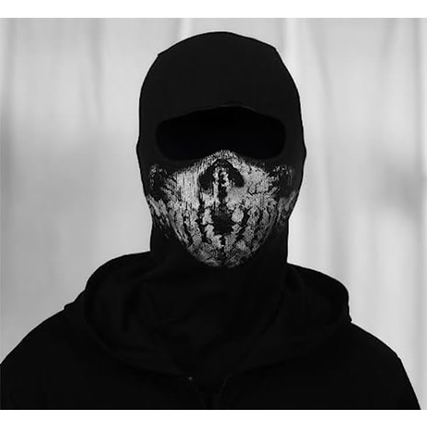 Balaclava kallolla - Moto Mask Call of Duty -faneille - Väri: B
