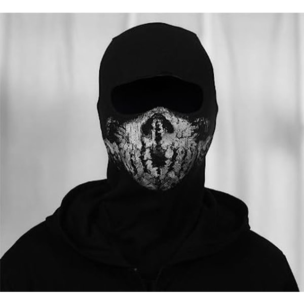 Balaclava med dødningehoved - Moto-maske til Call of Duty-fans - Farve: B