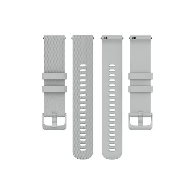 För Garmin Vivoactive 4s Liten Rutig Silikonklockarmband