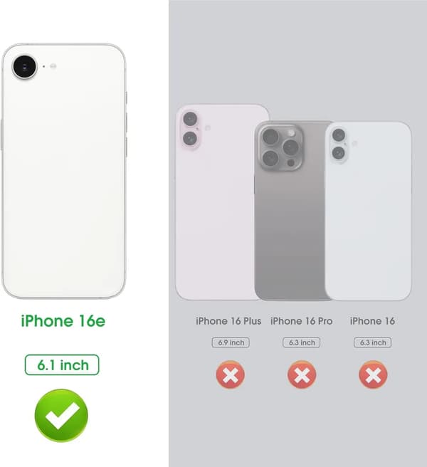 iPhone 16E Lommebokveske - Svart