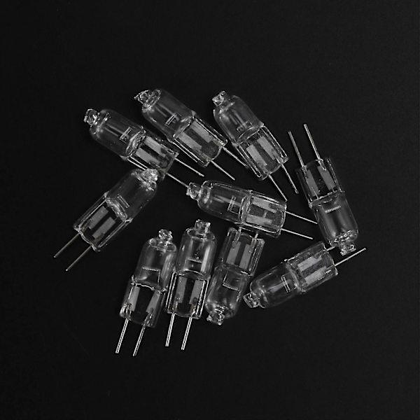 10 st, 12V 35W G4 Halogenlampa, Varmvit