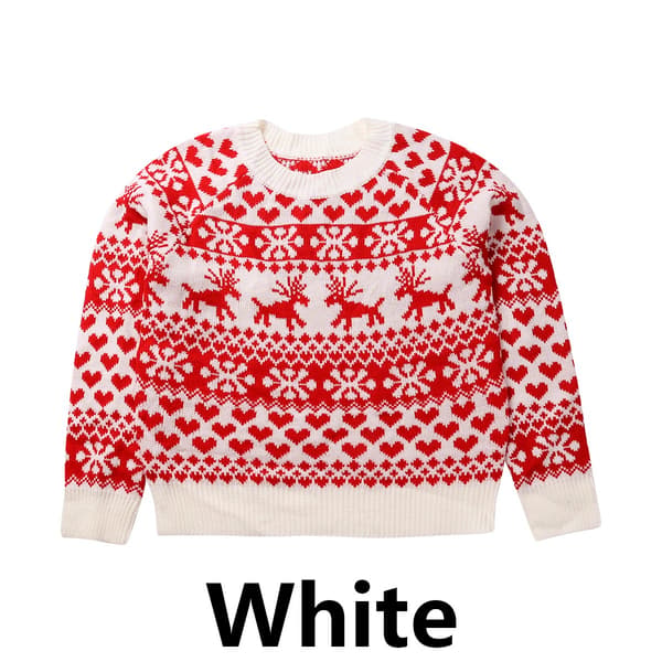 Dam Julstickad Tröja Jultomte Tryck Tröja Röd Red XXL