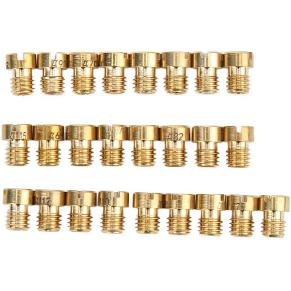 Hoveddyse, 55-115 M5, 25 stk. Forgasser Hoveddyse Sett Erstatning for Dellorto PHBG Forgasser, DEBUNS