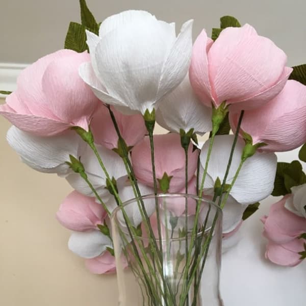 Crêpepapper Blomsterinslagningsbukettpapper 19 19 19 19