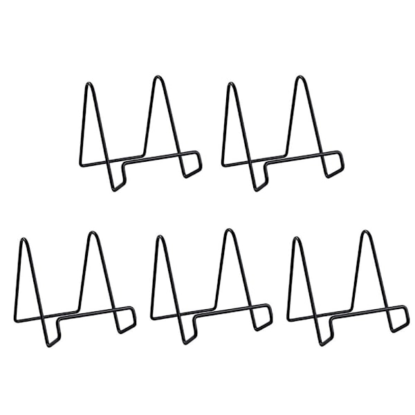 5-pakke Tallerkenholder Billedrammeholder SORT MEDIUM SORT MEDIUM BLACK MEDIUM