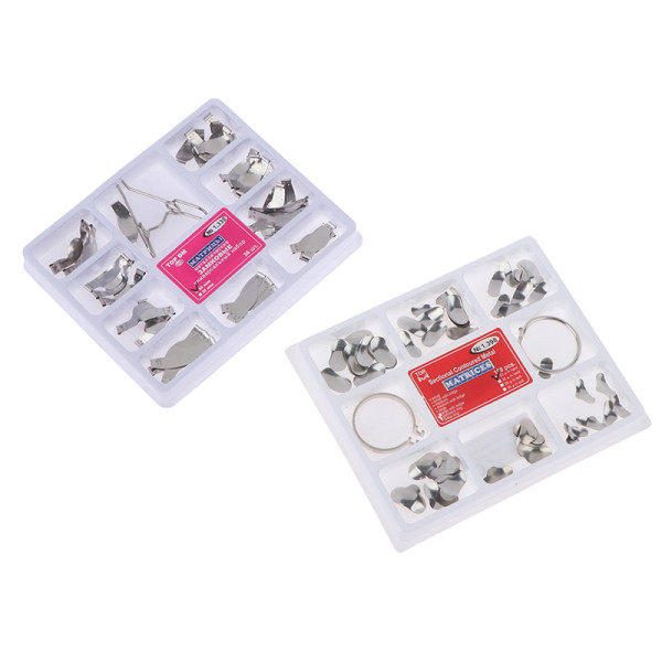 IC 100 st Dental Pro Metall Matrix Band Sektionella Konturerade Band R A1