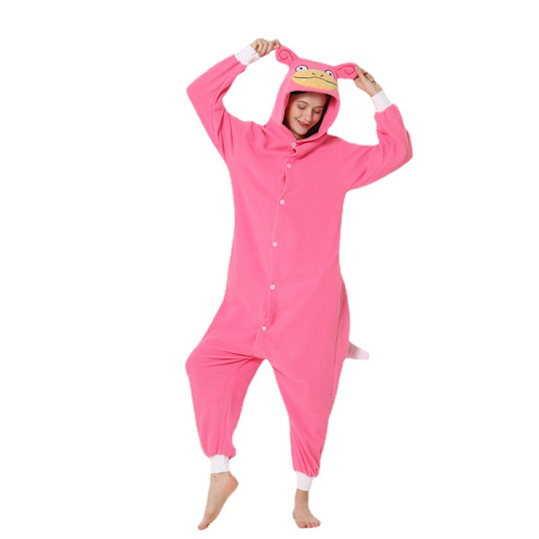 Polarfleece-serie Halloween Cartoon Djur En-dels Pyjamas MJ51 Parpyjamas Knocking Monkey S