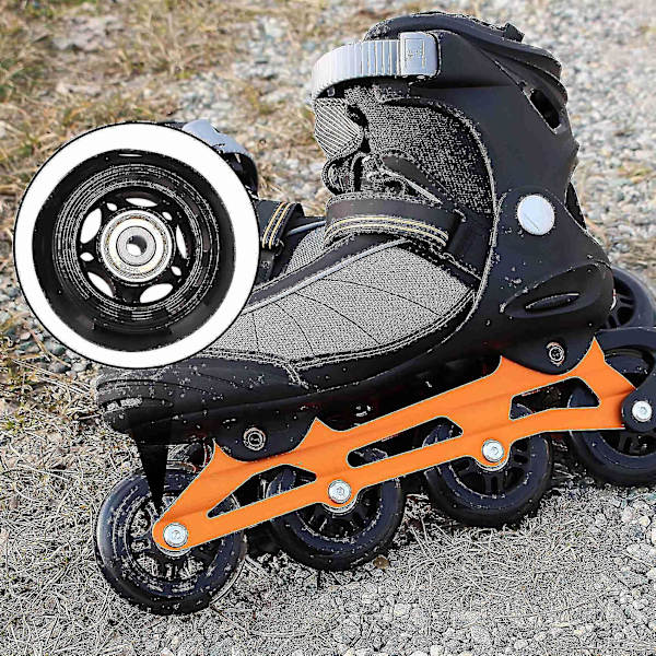 8 pakke inline skatehjul, indendørs/udendørs rulleskøjtehjul, udskiftningshjul med leje 64mm
