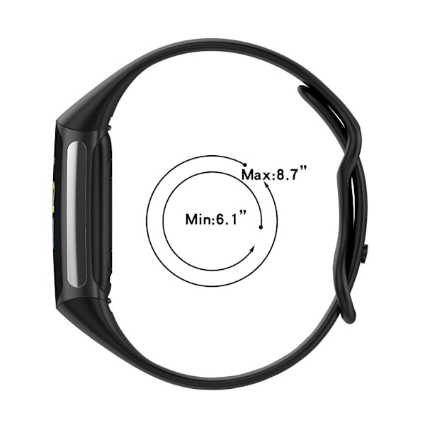Fitbit Charge 6 / 5 Ranneke TPU (L) Tumman Sininen 15