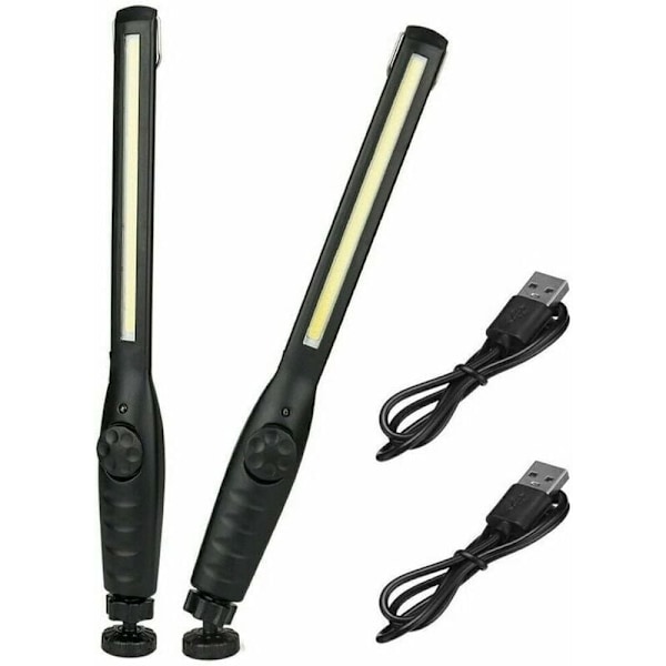 Magnetisk LED Arbejdslampe fra Pieces - Super Lys Genopladelig Lommelygte til Garage, Camping, Vandring, Bilreparation, Nødsituationer [Energiklasse A]
