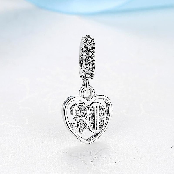 925 Sterling Sølv Charms Perler 18 21 30 Feiring Anheng Charm Passer Til Pandora Armbånd Halskjeder Smykker Til Kvinner