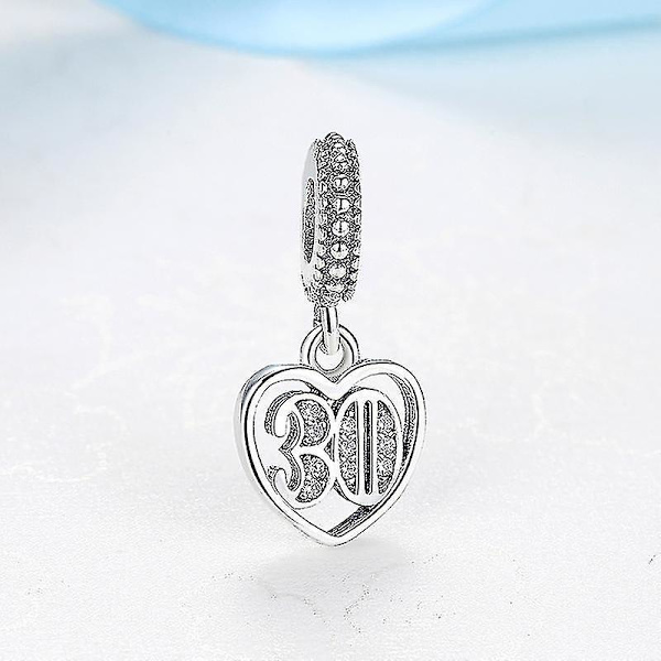 925 Sterling Sølv Charms Perler 18 21 30 Fest Vedhæng Charm Passer Til Pandora Armbånd Halskæder Smykker Til Kvinder