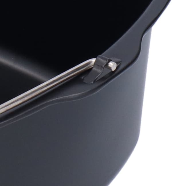 Airfryer kageform, non-stick aluminiumsstål bagekurv, ovn- og mikrobølgesikker, til hjemmekøkkenbagning, sort